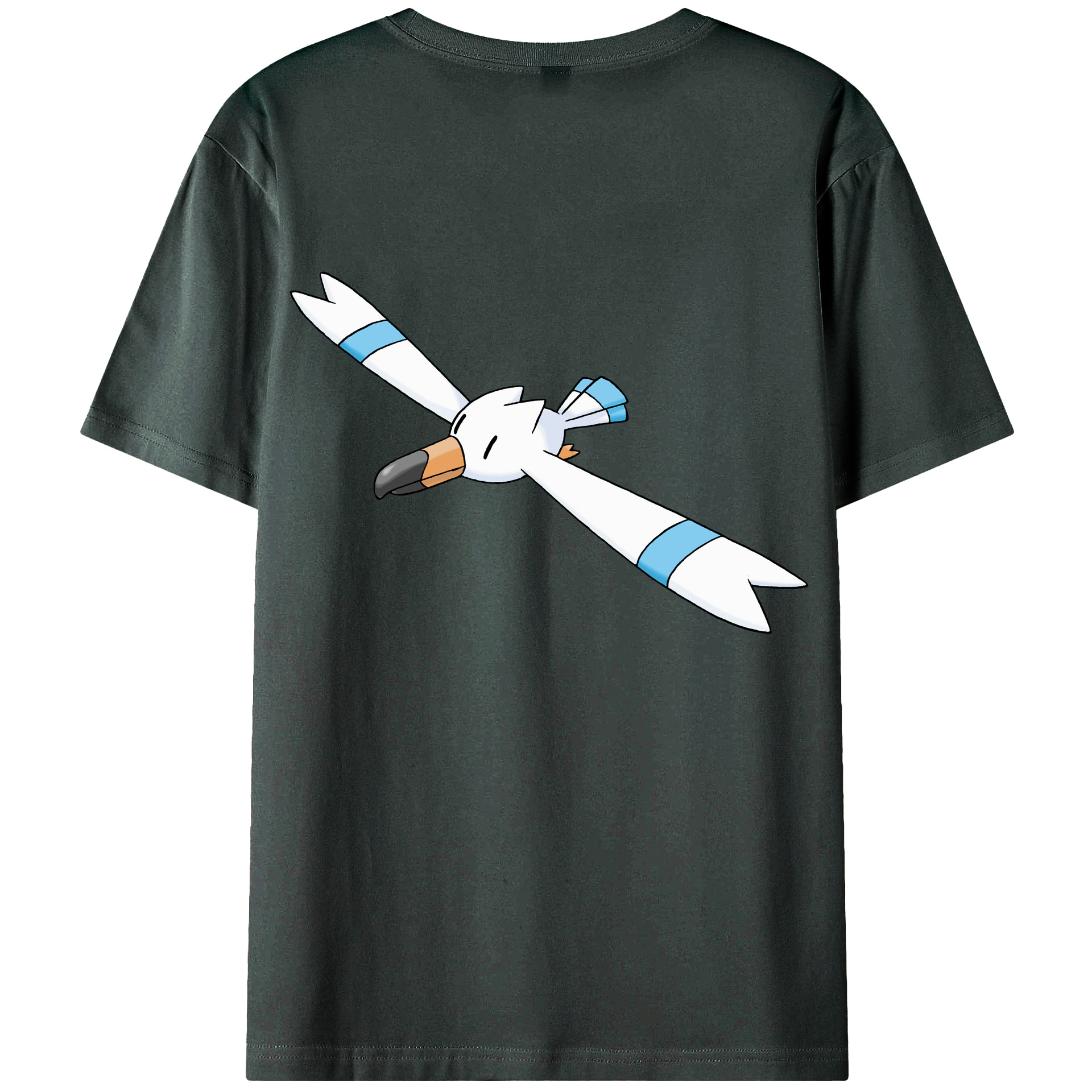 （画像用） ポケットモンスター Pokémon 綿100％ メンズ半袖Tシャツ（バックプリント） 通気性